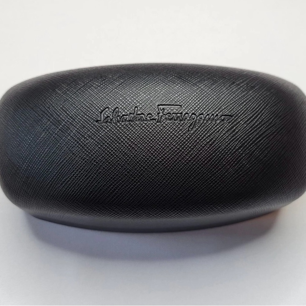 SALVATORE FERRAGAMO LARGE SUNGLASS CASE with CLEANING CLOTH